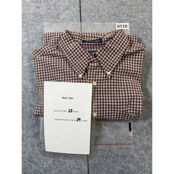 Daniel Cremieux Shirt Men's Large Multicolor Plaid 100% Cotton Button-Down - Picture 4 of 4